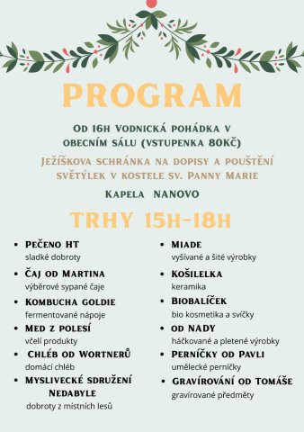 Pozvánka na Vánoční trh dne 14.12.